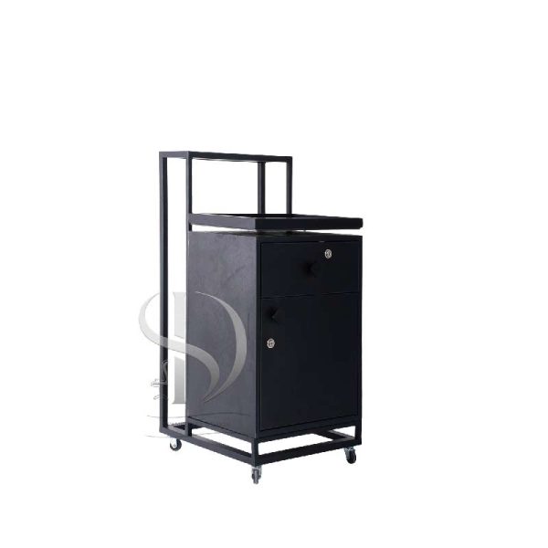 باکس فلزی چرخدار کمددار کشودار زاپیا تک کشو