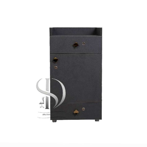 باکس MDF چرخدار کشودار کمددار نیکا دو کشو وسط کمد