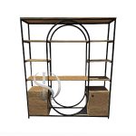 ویترین فلزی MDF ایستاده دکوراتیو تاویار پایین کمد