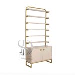 استندلاک MDF فلزی ایستاده کمددار فروزن پایین کمد (لیان)