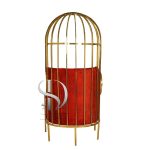 مبل فلزی ساده یک نفره پشت بلند پرستو (پشت کوسن)