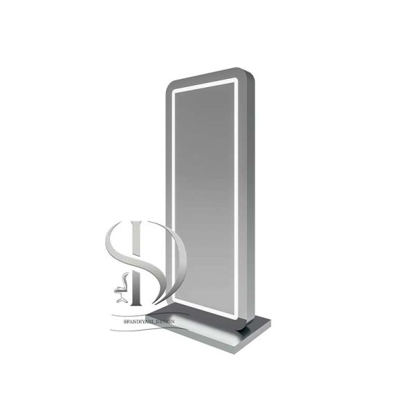 آینه استیل ایستاده یک فریم دورو باراد سیلور