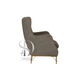 مبل چوبی روکش پارچه یک نفره ساوین - تصویر 3