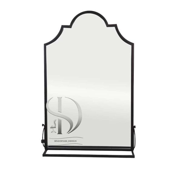آینه فلزی ایستاده یک فریم یکرو زاندر پایه پروفیل