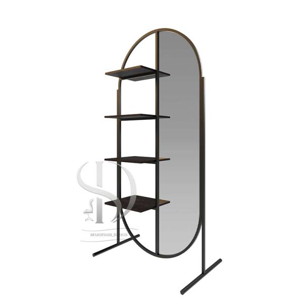 آینه فلزی ایستاده یک فریم یکرو ساکو