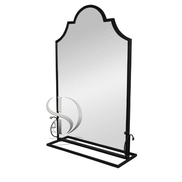 آینه فلزی ایستاده یک فریم یکرو زاندر پایه پروفیل