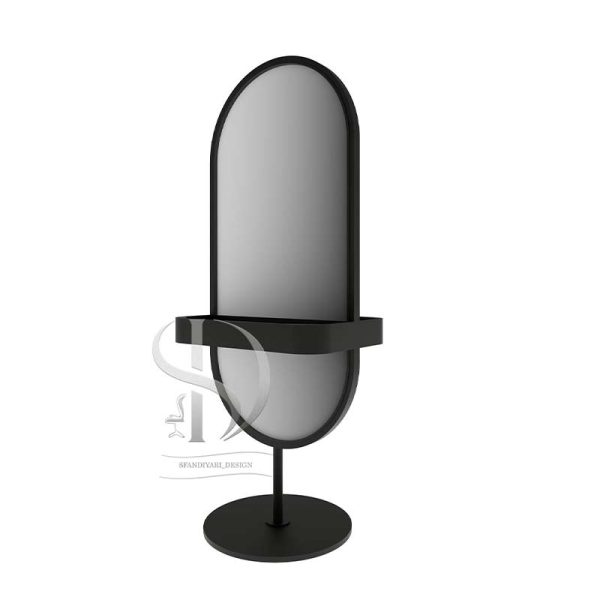 آینه فلزی ایستاده یک فریم شلف دار دورو بانچیا