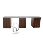 میز ناخن MDF  روکشدارکشو داردو نفره  تامر وسط باکس - تصویر 3