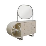 آینه کنسول MDF فلزی ایستاده یکرو گریم آنالی