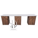 میز ناخن MDF  روکشدارکشو داردو نفره  تامر وسط باکس - تصویر 4