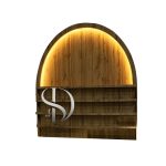 استندلاک MDF روکش دار دیواری مرجان بزرگ