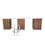 میز ناخن MDF  روکشدارکشو داردو نفره  تامر وسط باکس - تصویر 5