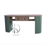 میز ناخن MDF روکشدار کشودار دونفره لانکوم - تصویر 3