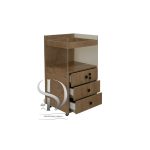 ترولی MDF پلکسی سه کشو یک صفحه اهورا - تصویر 2