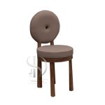 صندلی چوبی دونات نو پایه چوبی - تصویر 6