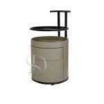 باکس فلزی چرخدار کشودار جای سشواردار سایلیندر قطر 50 دو کشو - تصویر 4