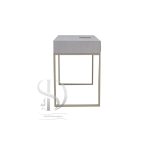 میزناخن پایه فلزی MDF یک نفره کارولین - تصویر 7