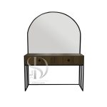 آینه کنسول MDF فلزی ایستاده یکرو کشودار نایین پره دار - تصویر 2
