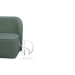 مبل چوبی روکش پارچه یک نفره گوشواره دار ونگر - تصویر 3